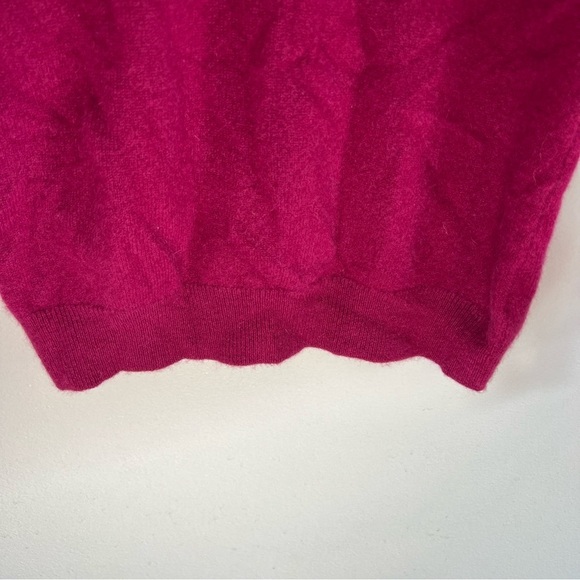 Charter Club Womens 100% Cashmere Crew Neck Sweater Red Sz S Bright Quite Luxury - Picture 7 of 8